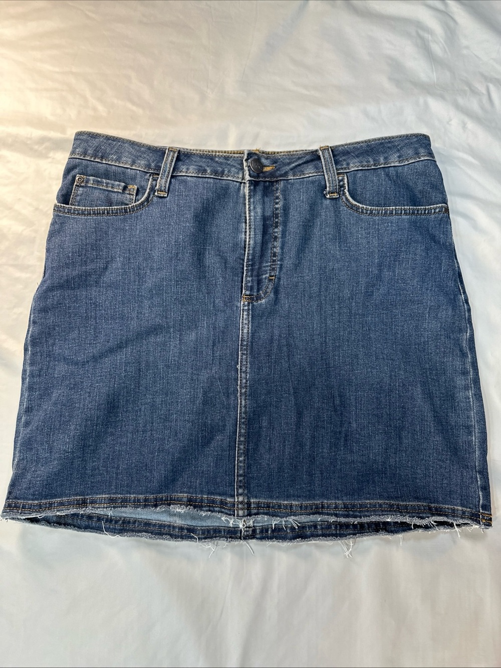 Lee Women's Dark Blue Denim Mini Skirt